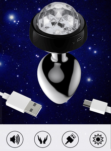 Plug Anale in Metallo con Luce LED, Butt Plug Luminoso per Uomini Gay, Massaggio Prostatico, Decorazione Vaginale per Donne - Product Image 2