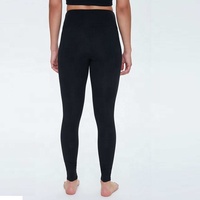 Leggings de yoga unisexe taille mi-haute avec poches, longueur genou, en Spandex/Polyester, extensibles dans quatre directions, respirants et légers pour femme