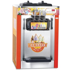 Máy làm kem mềm Thương mại nhỏ hình nón dọc Máy làm kem Máy tính để bàn ba màu máy làm kem - Product Image 2