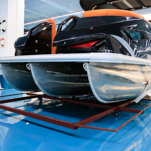 Fábrica Kinocean 23 pies de lujo pesca pontón barco fuera de borda Motor deportes acuáticos barco para la venta - Product Image 6