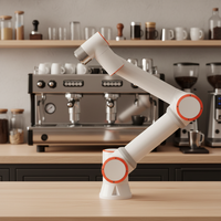 Bras de robot barista industriel à haute efficacité |   Portée de 922 mm, charge de 5 kg |   Automate programmable (PLC) et moteur |   Fonctionnement simple