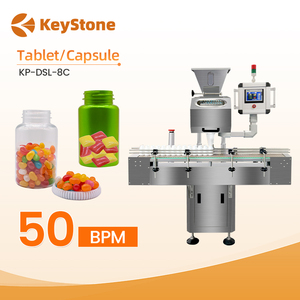 Compteur de capsules automatique à 8 canaux, machine de comptage et d'embouteillage de comprimés et de capsules électroniques vibrantes intelligentes - Product Image 1