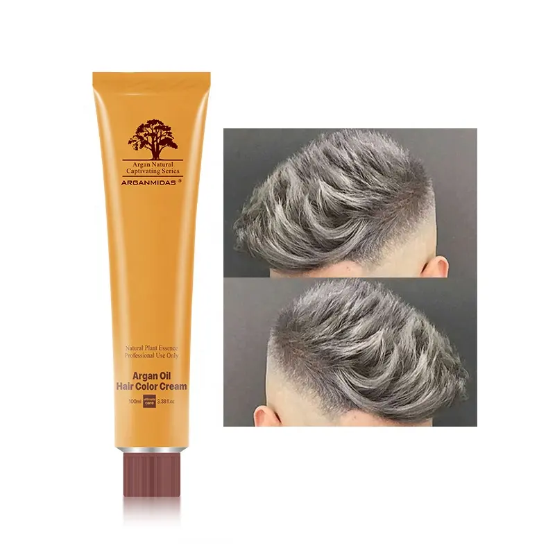 All natural men's allergy free permanent black ppd free silver gray white best hair colour hair color dye cream for men