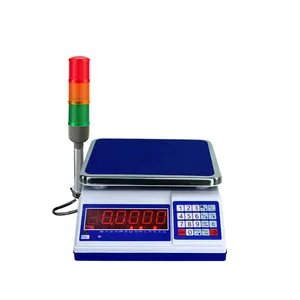 with Tri-color alarm light and printer high precision industrial digital weighing electronic scale 30kg 0.1g