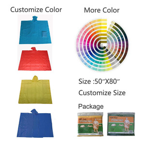 Impermeable Ligero Personalizable de PVC, Poncho, Capa para una Persona, Equipo de <span class=keywords><strong>Lluvia</strong></span> para Exteriores con Talla Única para Regalos Empresariales - Product Image 2