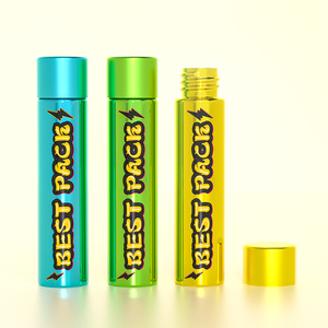 Rõ ràng con bằng chứng thủy tinh pre-<span class=keywords><strong>roll</strong></span> Ống 100mm 115mm 120mm cuộn thuốc lá nhãn đẩy lần lượt CR cap lọ vít nắp niêm phong loại - Product Image 2