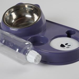 Paslanmaz çelik ve plastik kedi en iyi Set/köpek maması kaseleri su sebili ve Pet besleyici ve yüksek kalite - Product Image 2