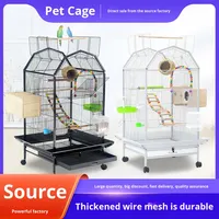 Fabricant de cages pour animaux de compagnie fourni directement, vente en gros de cages pour cockatoos, cages à oiseaux multifonctionnelles, série B03, cadre métallique haut de gamme