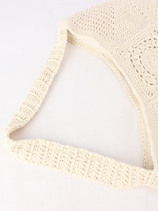 กระเป๋าสะพายไหล่ทรงหรู ความจุเยอะ ผ้าฝ้ายทอ ซิปเดี่ยว สายสะพายเดียว รุ่นใหม่ พร้อมหูหิ้วสาน เหมาะสำหรับวันหยุดพักผ่อน ชายหาด แมทช์ได้กับทุกชุด กระเป๋าผู้หญิง แบรนด์ Tanjing - Product Image 2