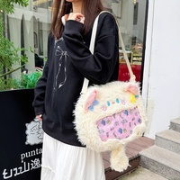 Sacs à dos en peluche en gros d'usine, adorable sac à dos en peluche chat 30 cm, sac à main en peluche dessin animé pour filles
