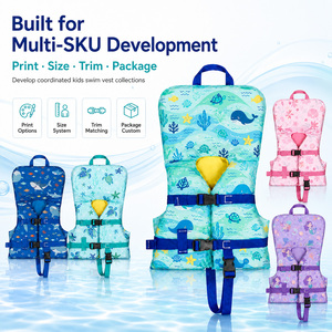<span class=keywords><strong>Chaleco</strong></span> Salvavidas Personalizado para Bebés con Reposacabezas, Correa Ajustable para las Piernas, Asa de Agarre y Flotador de Espuma para Bebés y Niños Pequeños de Menos de 13.6 kg - Product Image 3