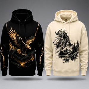 Sudadera con Capucha para Hombre Long Mission Industry, Estilo Casual Urbano, Negra, 100% Algodón, Transpirable, Forrada, Diseño Europeo y Estadounidense - Product Image 4
