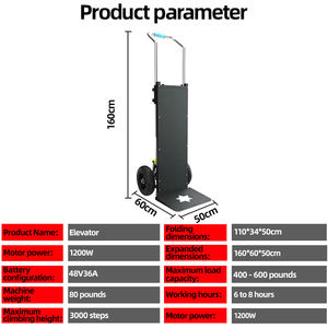 Chariots et chariots à main personnalisables en métal pour camion, matériaux de construction électrique, automatique, avec escaliers muets - Product Image 2