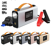 Démarreur de voiture portable 4 en 1 16000 mAh avec compresseur d'air, boîte de démarrage rapide, gonfleur de pneus, pompe à air pour pneus