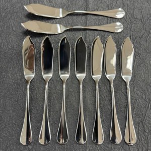 Elegant Silver 304 Stainless Steel 18/10 Cutlery Sustainable Inox Metal Baguette Design Spoon Fork Knife Set for Hotels <strong>Flatware</strong> - Product Image 4