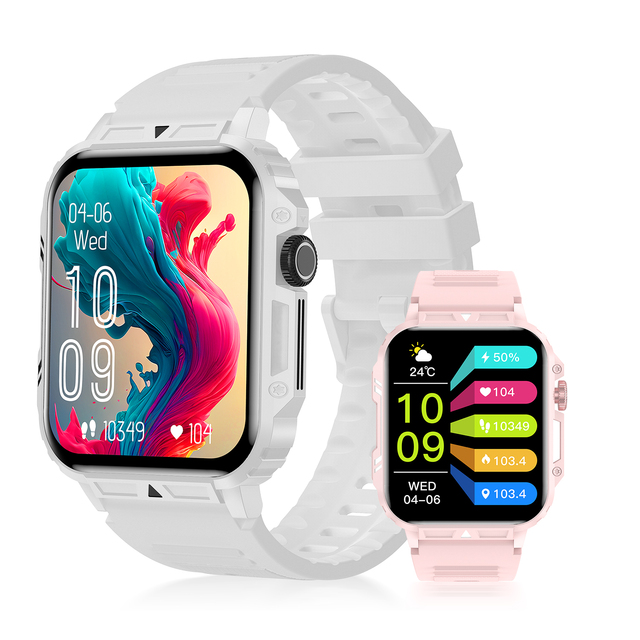 2025 Trending V81 Touch Screen Smart Watch IP68 With Exercise Recording & One-click Link Wireless Outdoor Smart Watch for Men