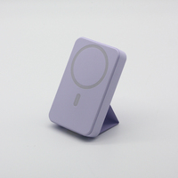 Petite Batterie Externe Magnétique Sans Fil avec Support Intégré Pliable, Affichage 10000 mAh, Chargeur Rapide 22.5W PD