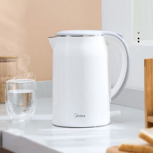 Bouilloire électrique Midea 1,7 L blanche avec arrêt automatique pour le bureau - Product Image 2