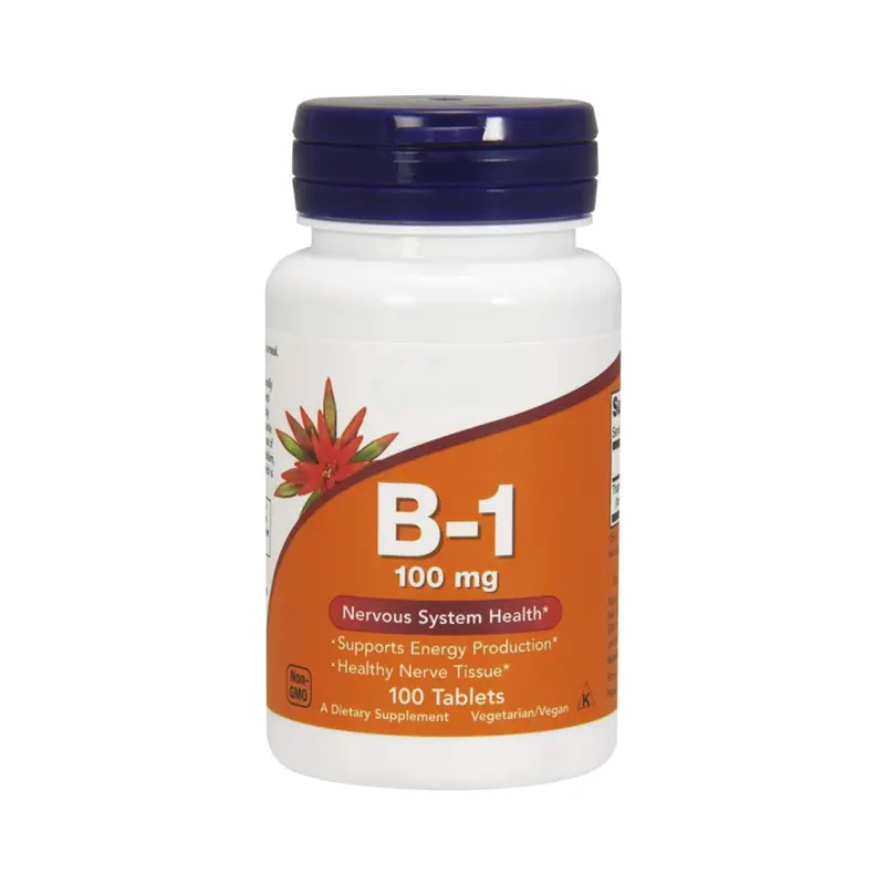 Supplements Vitamin B-1 100 mg Energy Production Nervous System Health 100 Tablets Private Label Vitamin and Supplements