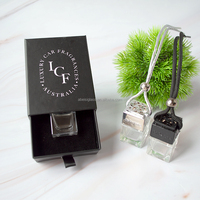 Logo personnalisé Diffuseur de voiture 5ml 8ml 10ml Bouteille de parfum de voiture suspendue vide avec boîte d'emballage