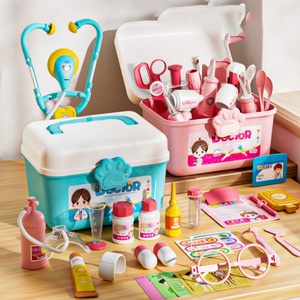 Children's Pretend Play Medical Backpack Storage Box Injection Play House <b>Toy</b> <b>Set</b> Simulation Medicine Box - Product Image 5