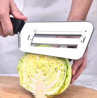 Keuken Gadgets RVS Dubbele Lemmet Schraper voor Kool Snijder Hakker Shredder Zuurkoolsnijder