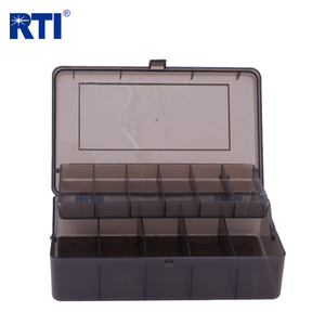 Boîte de rangement pour leurres de pêche en PVC PP double face épaissie haute résistance à 11 compartiments pour leurres de calamar et hameçons, idéale pour la pêche en rivière - Product Image 1