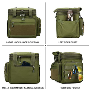 OEM Expandable Dual Compartment Cooler Bag Leakproof Retention Lightweight Thermal Insulated Lunch Bag for Work Camping Outdoor - Product Image 2