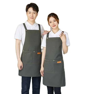 ผ้ากันเปื้อนแบบปรับได้พร้อมสายรัดรูปตัว H ขนาดเดียว ใช้วัสดุโพลีเอสเตอร์ กันน้ำ กันคราบสกปรก เหมาะสำหรับร้านอาหาร บาร์ พร้อมบริการพิมพ์โลโก้ตามสั่ง - Product Image 4