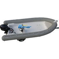 Offre Spéciale Ce 20FT RIB 600B Deep V Hypalon RIB gonflable rigide en fibre de verre coque bateau avec moteur hors-bord
