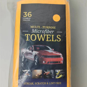 Paño de Limpieza de Microfibra al por Mayor, Paquete de 36 Toallas para Lavado de Autos, Toalla de Microfibra Personalizada para Limpieza de Autos - Product Image 2