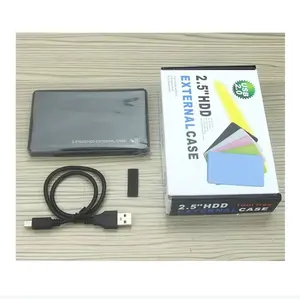 塑料外置硬盘机箱2.5英寸机箱SATA至USB 3.0硬盘电脑黑色彩盒OEM ABS塑料库存