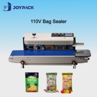 Scelleuse à bande continue FR-900 110V 220V pour petites entreprises, machine à sceller les sachets alimentaires et de café, LOGO personnalisé, MOQ 1