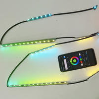 Pour Infiniti G25 G37, phares améliorés GTR 10-15, modèle quatre portes, 2 pièces, feux de jour à LED, clignotants à LED, flux Sk6812rgbw, Angel Eye