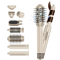 Ensemble de coiffure ionique haute vitesse 8-en-1 personnalisé avec diffuseur, 110 000+ tr/min, sèche-cheveux et styler multifonctionnel de salon avec étui