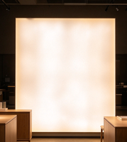Panneau lumineux LED dynamique RGBW programmable P30, boîte lumineuse publicitaire animée pour l'arrière-plan de plafond et de mur d'exposition