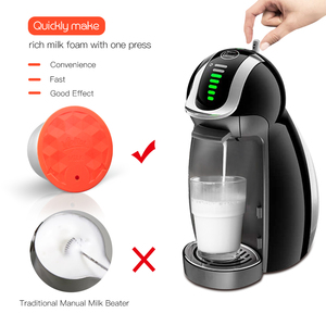 Cápsulas de Café Reutilizables de Acero Inoxidable, Cápsulas de Leche Recargables con Tapa de Silicona, Compatibles con DG Genio Piccolo XS <span class=keywords><strong>Mini</strong></span> Me - Product Image 5