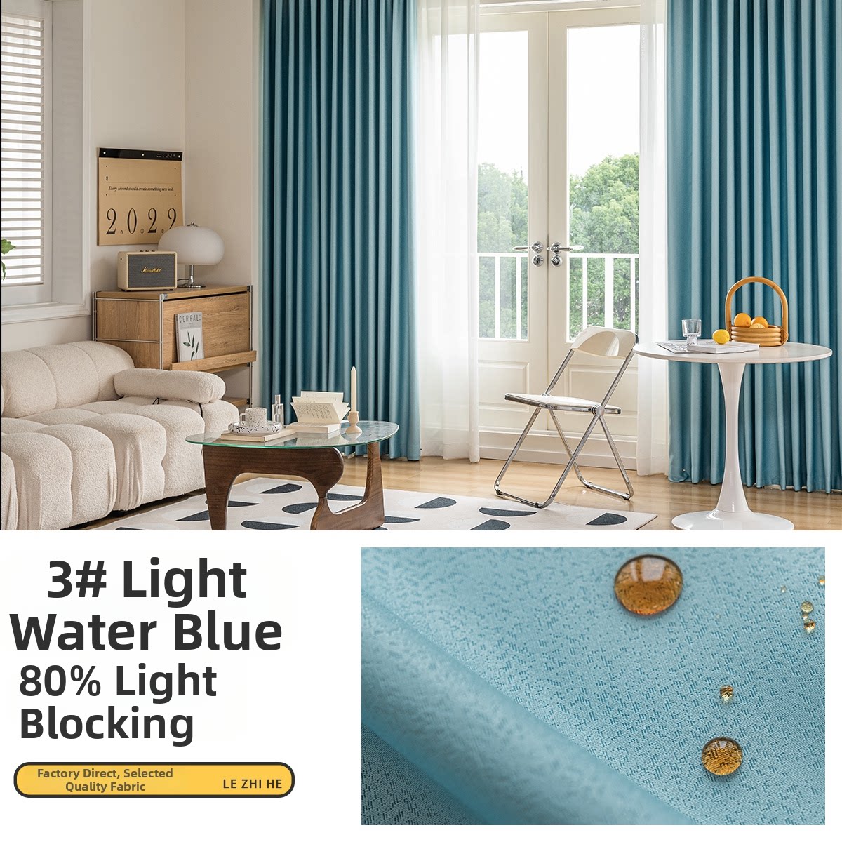 3 # bleu clair