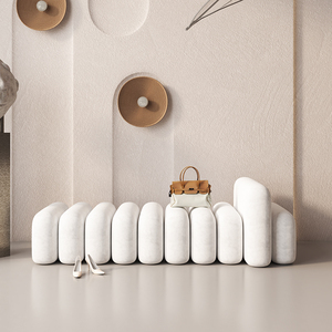 Sofá Modular con Relleno de Espuma, Forma Semicircular, Combinación Recta, Muebles para Sala de Estar - Product Image 6