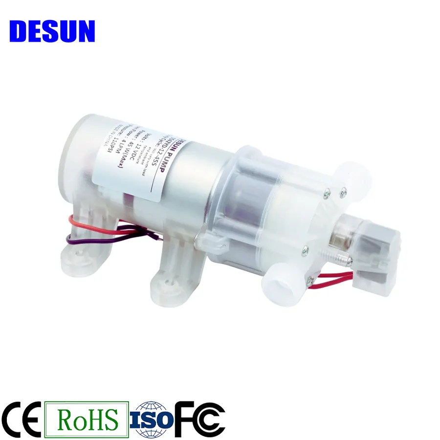 DESUN pompa air kecil kualitas makanan, pompa air kecil diafragma Mini DC 12v 24v kualitas rendah untuk digunakan dalam juicer