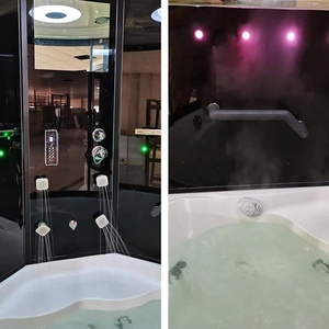 Ducha <span class=keywords><strong>de</strong></span> <span class=keywords><strong>vapor</strong></span> <span class=keywords><strong>con</strong></span> parte superior acrílica integrada, <span class=keywords><strong>Sauna</strong></span> húmeda, Combo <span class=keywords><strong>de</strong></span> <span class=keywords><strong>hidromasaje</strong></span>, cabina <span class=keywords><strong>de</strong></span> baño - Product Image 4