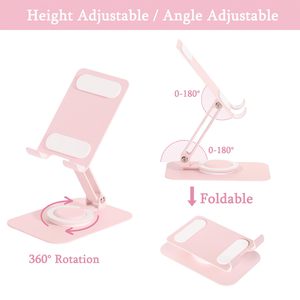 Gifts for Girls Flexible Metal Non-slip 360 Degree Desk Medal Foldable Mobile Phone & <b>Tablet</b> <b>Holder</b> - Product Image 3