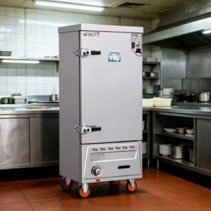 Carro Compacto <span class=keywords><strong>de</strong></span> Vaporización <span class=keywords><strong>de</strong></span> Arroz a Gas <span class=keywords><strong>de</strong></span> 10 Bandejas, Equipo <span class=keywords><strong>de</strong></span> Vaporización <span class=keywords><strong>de</strong></span> Doble Combustible (GLP y Gas Natural) para Tiendas <span class=keywords><strong>de</strong></span> <span class=keywords><strong>Comida</strong></span> Rápida - Product Image 1