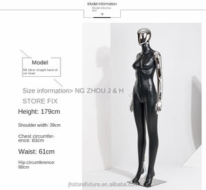 Maniquíes <span class=keywords><strong>de</strong></span> Fábrica, Maniquí Femenino <span class=keywords><strong>de</strong></span> Cuerpo Completo, Sexy, Negro, Curvilíneo, Talla Grande, con Caderas, para Tienda <span class=keywords><strong>de</strong></span> <span class=keywords><strong>Ropa</strong></span> - Product Image 6