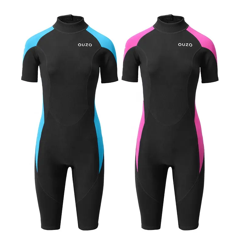 1.5Mm Een Stuk Zon Bescherming Dive Suits Vrouwen Korte Mouw Shorty Kwallen Duiken Badpak Surfen Yamamoto Wetsuit