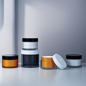 Eco-friendly Wide Mouth Transparent PET <b>Plastic</b> Screw Cap Luxury Skincare Scrub <b>Jar</b> for Cream Emulsion With Large Capacity - Product Image 3