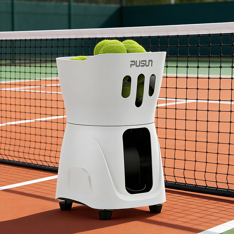 Portable PT Mini Tennis Machine Automatic Ball Launcher Adjustable Speed Spin Angle for Training Sessions