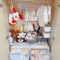 Attaches de rangement en plastique pour armoire, sans perçage, pour chapeaux, bavoirs, serviettes, rideaux, organisateur de rangement domestique