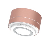 S9 S10 C6 BTS06 A10 Altavoz Bluetooth Circular Portátil Pequeño de Madera de Bambú (Carcasa Metálica) con Sonido de DJ, Económico