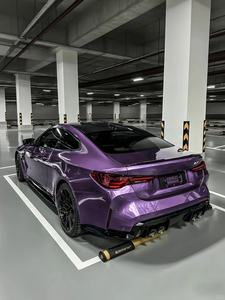 Matériau d'emballage de voiture en vinyle violet PPF - Product Image 4